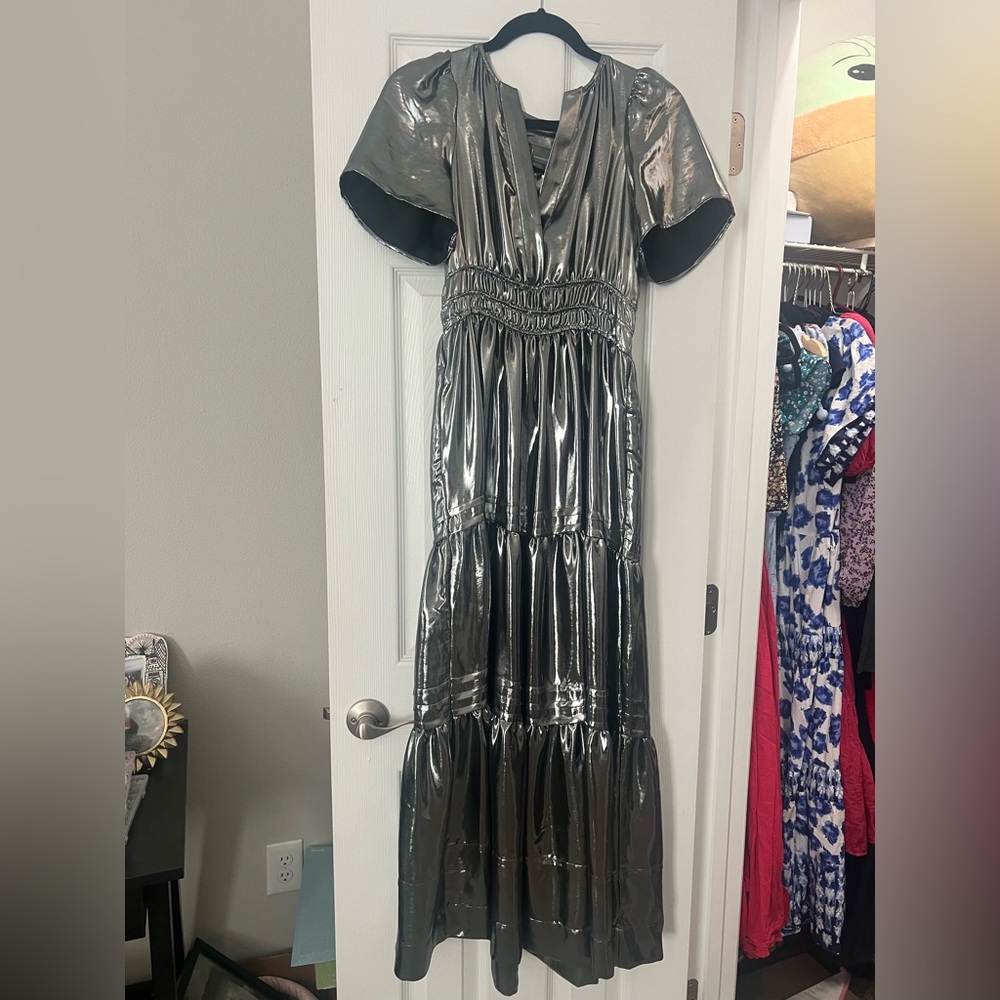 Anthropologie Somerset Maxi Dress - Metallic Edition